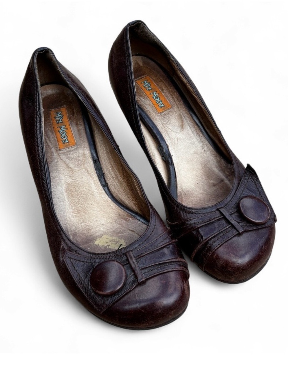 Miz Mooz Brown Leather Trimble Shoes Size 7.5